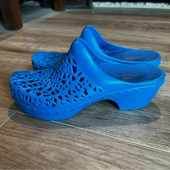 Dansko Women's Blue Slip-On Shoes - Picture 2 of 11